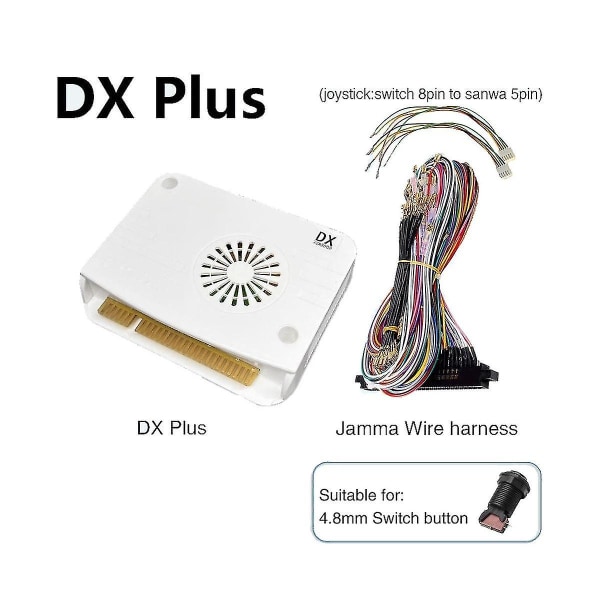 5000 i 1 Dx Plus Arcade-spillkonsoll Jamma-hovedkort + 4,8 mm Jamma-kabel for Box Dx Plus Hd Vga Cg