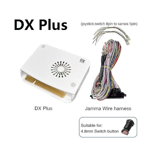 5000 in 1 Dx Plus Arcade-pelikonsoli Jamma-emolevy + 4,8 mm:n Jamma-kaapeli Box Dx Plus Hd Vga Cg:lle