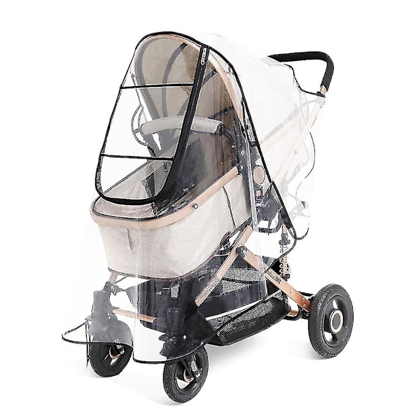 Universal Regnöverdrag för Barnvagn Transparent Vagn Regnöverdrag Vindtätt