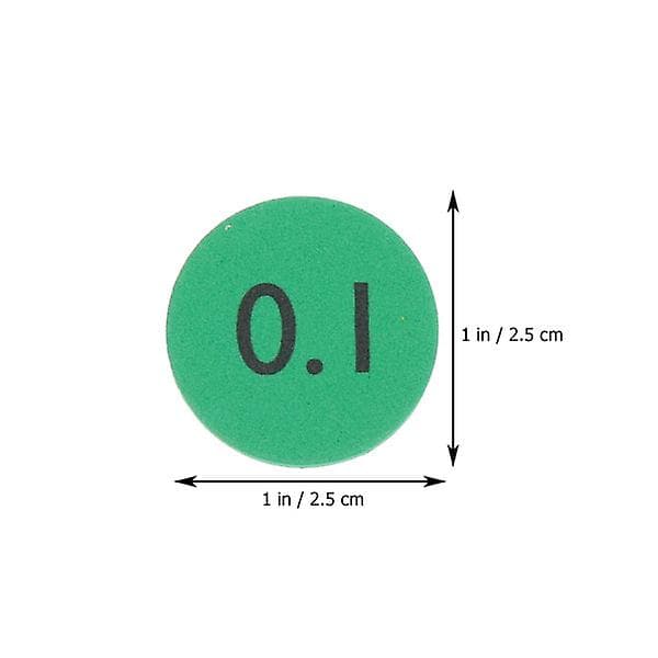 160 stk Plassverdi Disker Aritmetik Runde Disker Tall Plass
