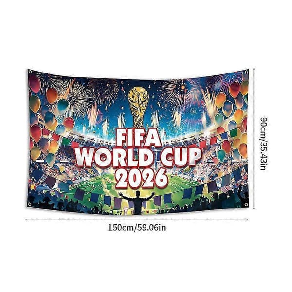 VM 2026 - 1: Hængende Flagbanner 90*150cm