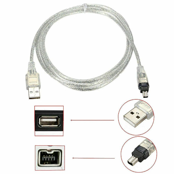 For Mini DV MiniDV USB Datakabel FireWire IEEE 1394 HDV Videokamera for Redigering på PC