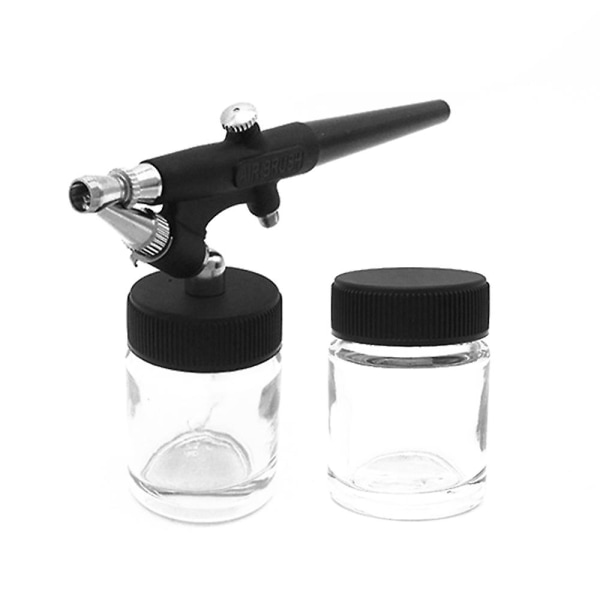 138-type Airbrush Kit 0,8 mm Single Action Air Brush Sæt 22cc Paint Fluids Cups Til Model Diy Makeup Nail Art Kage Dekoration