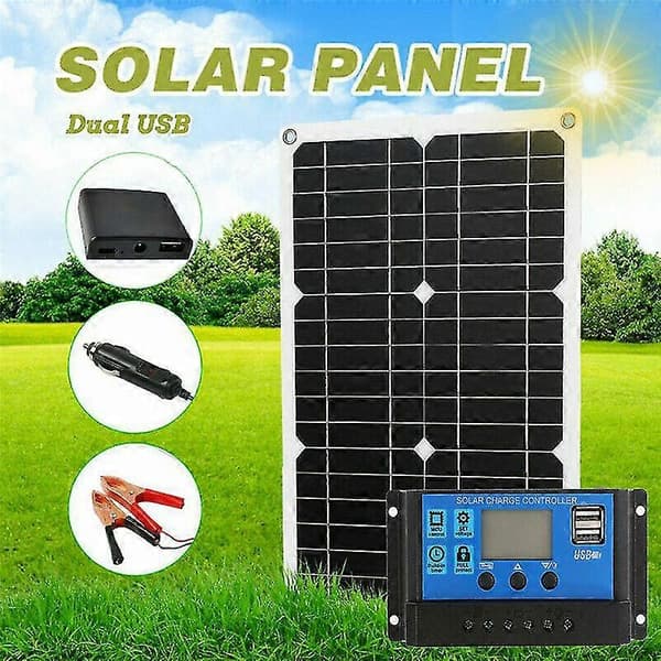 180w solpanel kit 12v batterioplader med 50a controller til båd autocamper