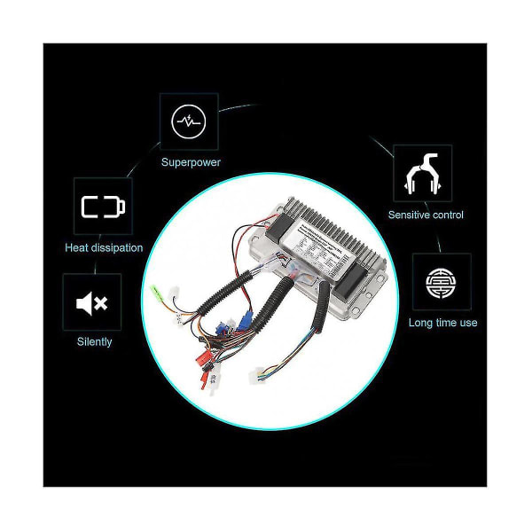 48v-60v 1000w Børsteløs Kontroller Skall Elektrisk Sykkel Scooter E-sykkel 3 Modus Sinus Bølge Hastighetskontroll
