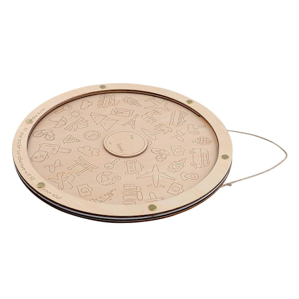 Personlig Myntbox Resepresent Diskar för Lek med Mynt som Glider Nedåt Transparent Disk Pengabox A