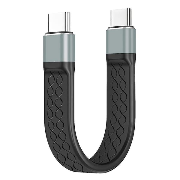 Kort USB C-kabel 40 gbps dataöverföring PD snabbladdning USB C till USB C-kabel