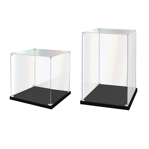 Transparent akrylboks, blindboks, støvtæt boks, manuel akryldisplayboks