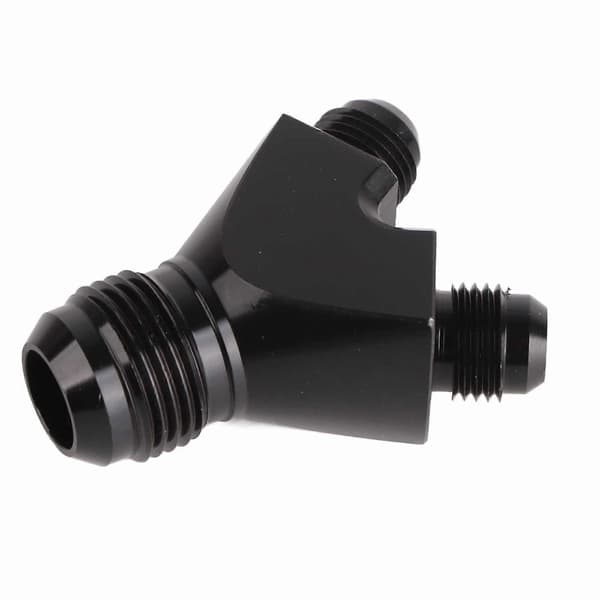 AN10 10AN til AN6 6AN Han Flare Connector Y Block Fitting Adapter Sort