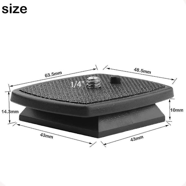 2-pak Universal Quick Release Qr Plade Stativhoved Til Velbon Cx-444 Cx-888 Cx-460 Cx-460mini Cx-470