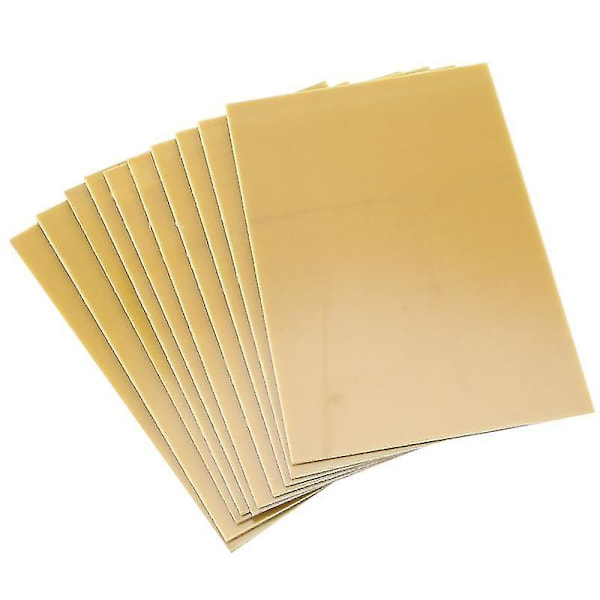 10 stk. Enkeltsidet Ccl Diy Laminerede Printplade 10x15cm