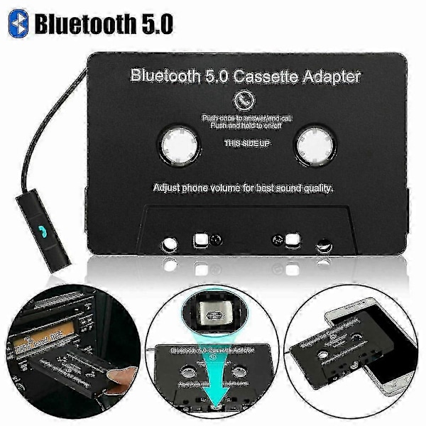 Bilradio Bluetooth Kassette Modtager Båndafspiller Bluetooth 5.0 Kassette Aux Adapter - MXBC