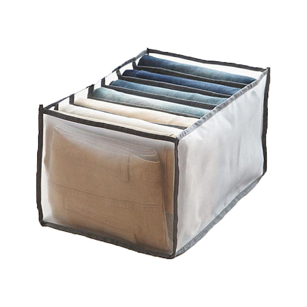 2 kpl 7 lokeroa Pestävä Vaatekaappi Vaatteiden Järjestäjä Farkut Leggingsien Lokero Säilytyslaatikko (36x17x12cm)/(36x25x20cm)