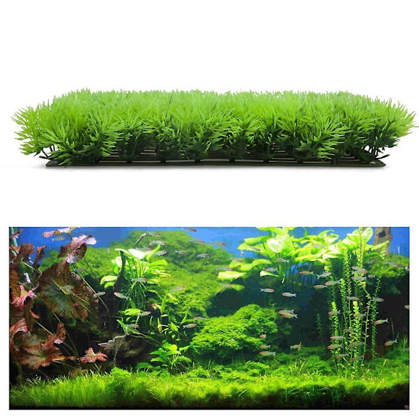 Kunstig Vand Akvatisk Grønt Græs Plante Plæne Akvarium Landskab