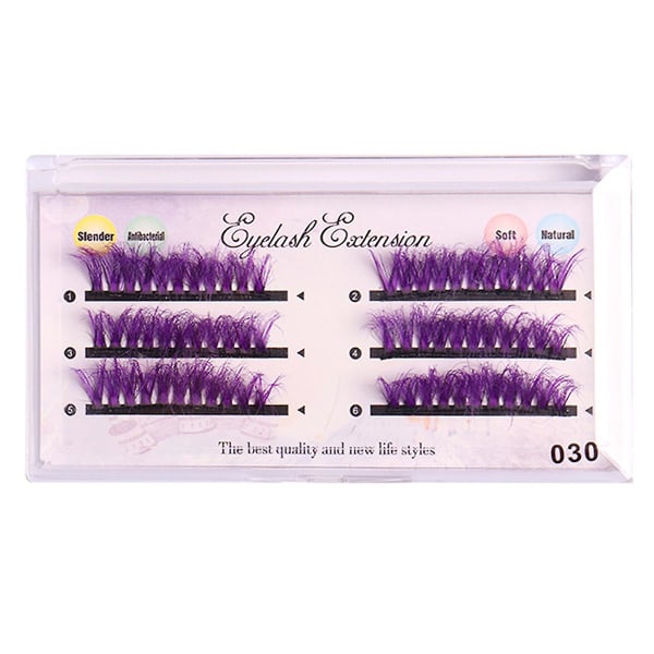 A Box Of Color Imitation Mink Fur False Eyelashes Dense Row Thick Curl False Eyelashes