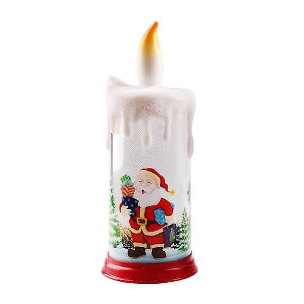 Lys til stearinlys Jul Flammeløs Lys Led Brandfri Lampe Til