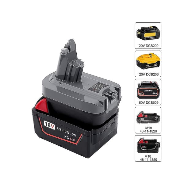 Dm18dsv6 Batteriadapter V6 Adapter Til / 18v Lithiumbatteri Konvertering Til V6 Batteri