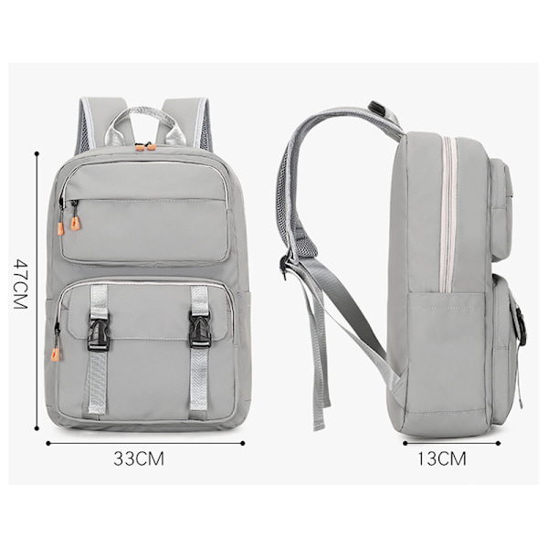 Ryggsekk for menn, vanntett, stor kapasitet, til reise, skole, 5331 dark gray