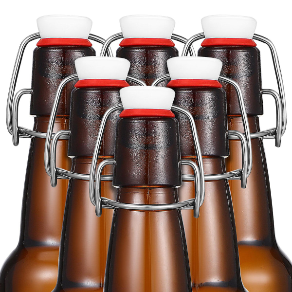 12 stk Flip Style erstatningshetter med forsegling av silikonpakninger Propper for glassflasker Bjørneflasker