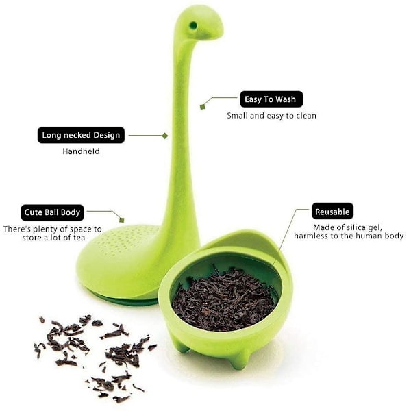 Teinfuser - Dinosaurie-teinfuser med långt handtag, 3 st