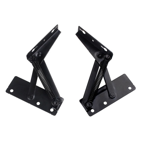 2 stk Sofa Bed Hinge Justerbar Vinkelmekanisme Svart Metall Multifunksjonell