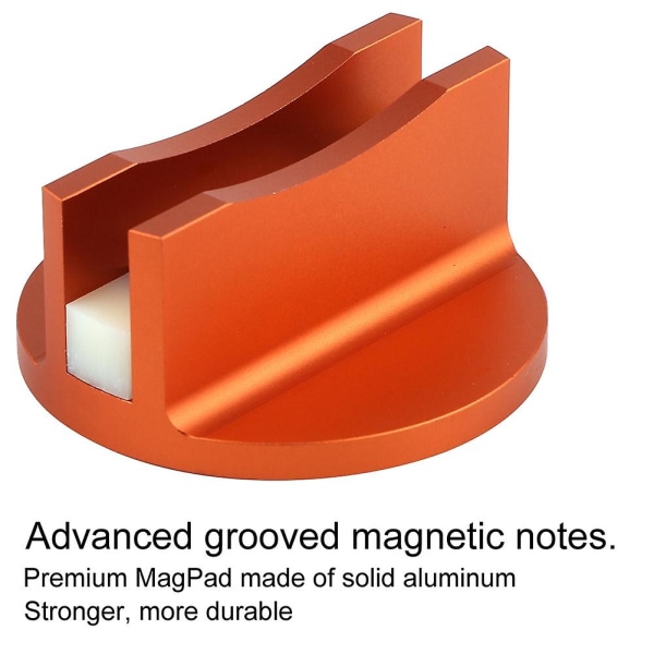 Alumiininen uurrettu magneettinen jakkityynyn nostokiskon sovitin (oranssi)