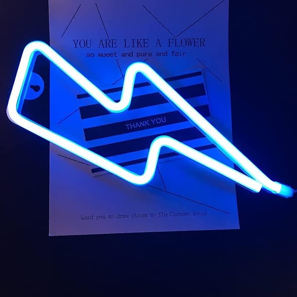 Søt blå neonlampe, LED-lysskiltformet dekorlys