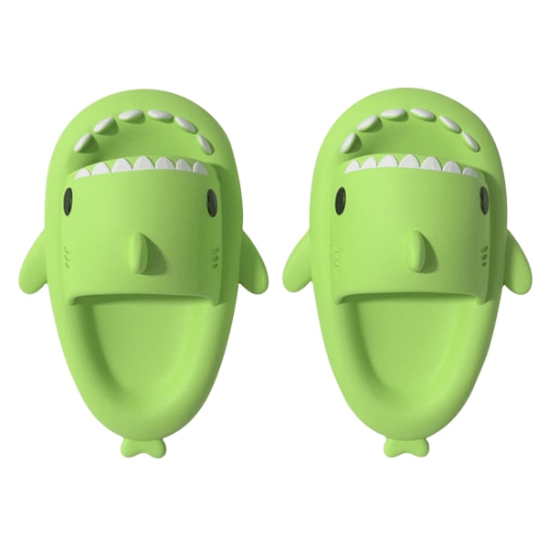 Unisex søde hajsandaler til mænd og kvinder, skridsikre sandaler med åben tå, hajslippers til huset, afslappede strandsko, sålsandaler til kvinder (5,5-6,5)