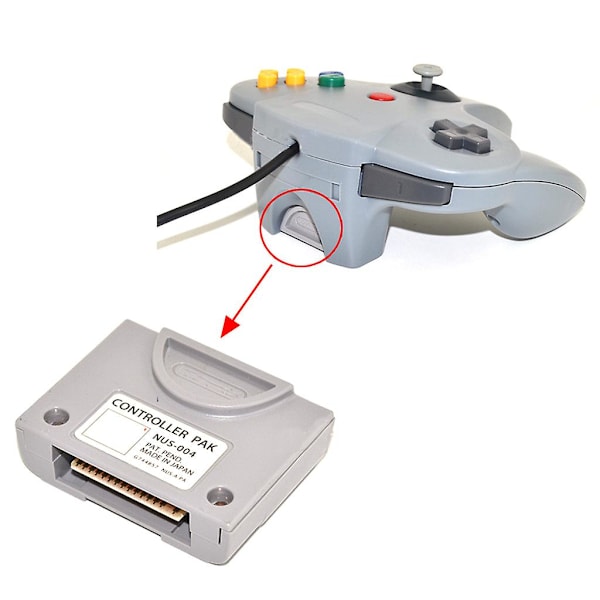 Bærbar N64 Controller Pak Udvidelse Hukommelseskort Til Bedre Spiloplevelse