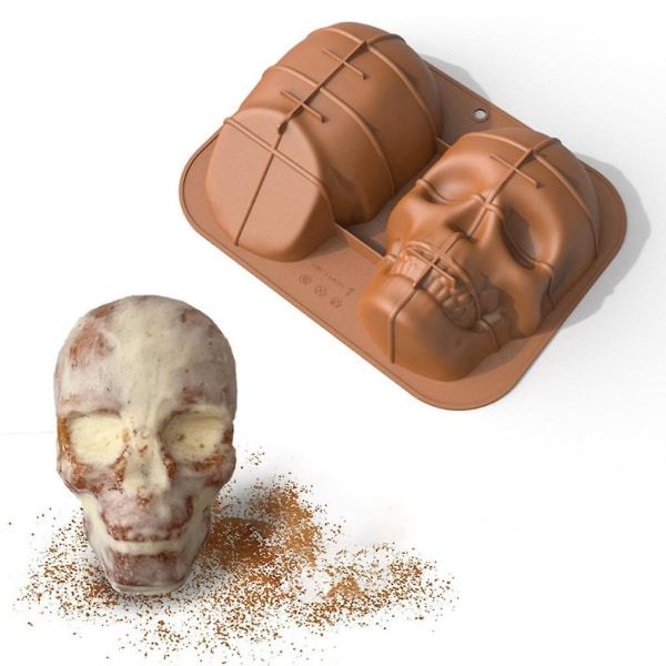 Silikone kageform 3d skelet non-stick bageform til Halloween