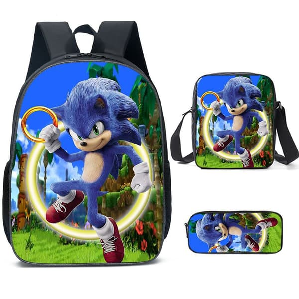 Sonic SONIC skolväska ryggsäck för studenter