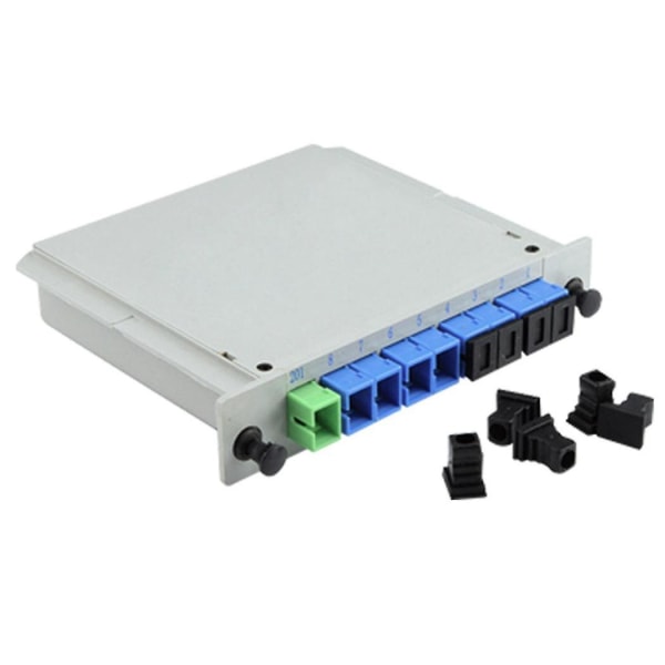 5x Fiber Optic Plc Splitter 1 X 8 Indsættelse Udendørs El Splitter / Lgx / Cassette Type Sc/