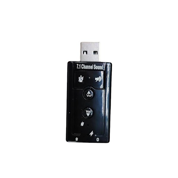 Usb 7.1-kanals ljudadapter drivrutinfri extern stereokort ljud Usb