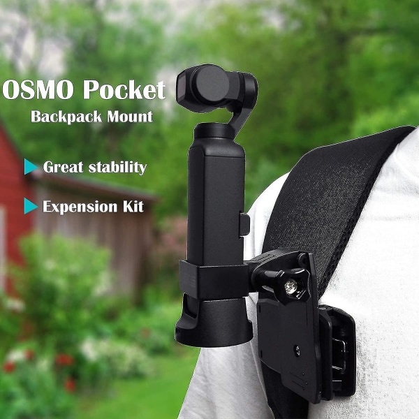 360 Rotationslomme 2 Rygsækmontering til Dji Osmo Pocket Clip/dji Pocket 2 Clip/pocket 2 Eksklusivt Combo tilbehør