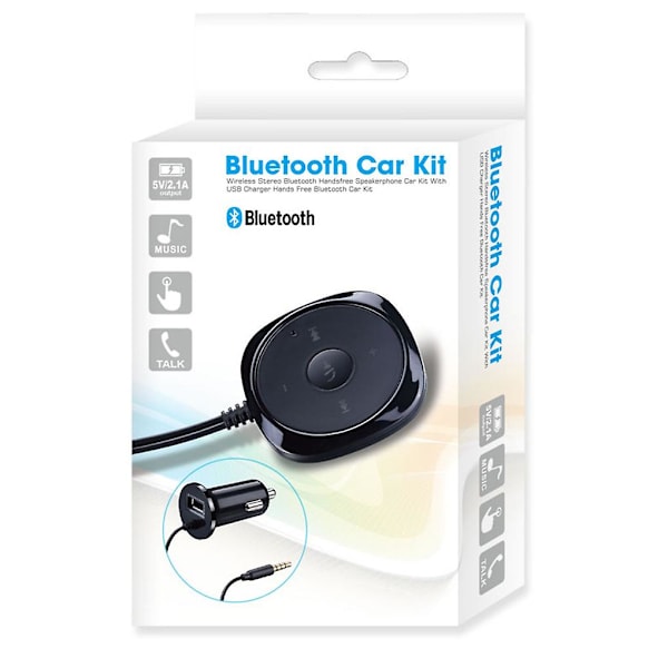 Bilspiller Musikkstrømming Mottaker Usb-lading