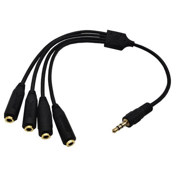 Kuulokejakoadapteri, 3,5 mm, 3,5 mm Trs 1 - 4-tiejakoadapteri