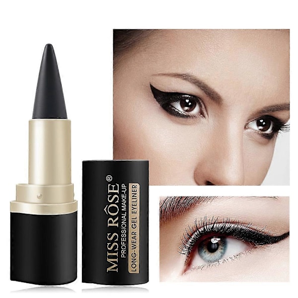 MISS ROSE Naisten vedenkestävä tahraamaton eyeliner-geelikynä, pitkäkestoinen meikki