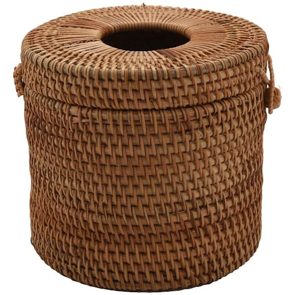 Pyöreä rottinkinen nenäliinapaperiteline, viiniköynnösteline, wc-paperiteline, kylpyhuoneeseen, kotiin, hotelliin