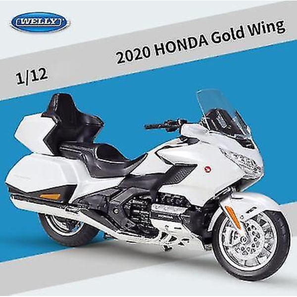 1:12 Hondas Goldwing Alloy Motorcycle Diecast Model Toy Car