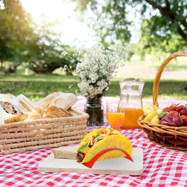 6 stk. Tacoholder-stativer, Tacoholder-stativ i plast