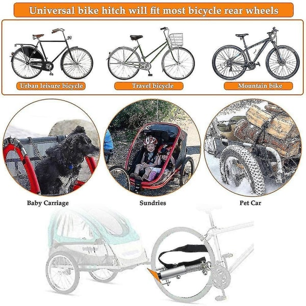 Ycle Tract Sundries Bike Hitch Adapter Trailer