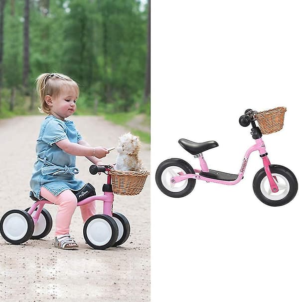 Barncykelkorg Framstyre Korg, Flätad Veke