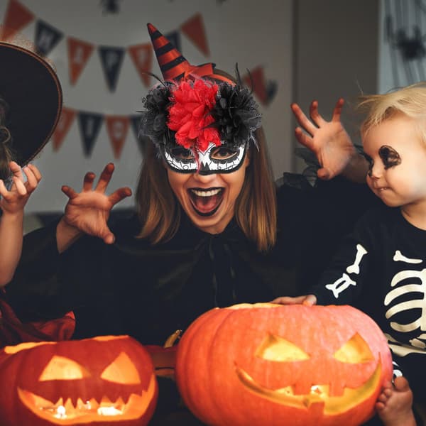Dag De Døde Halloween Purim Dekorationer Dag De Døde Blomster Kranie Kostume Dag Døde