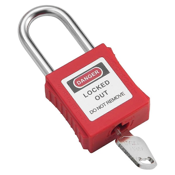 Lockout Tagout Låsesæt, 10 stk. Sikkerhedshængelåse, Lock Out Tag Out Sikkerhedshængelåse til Elektrisk Lockout Tag Out