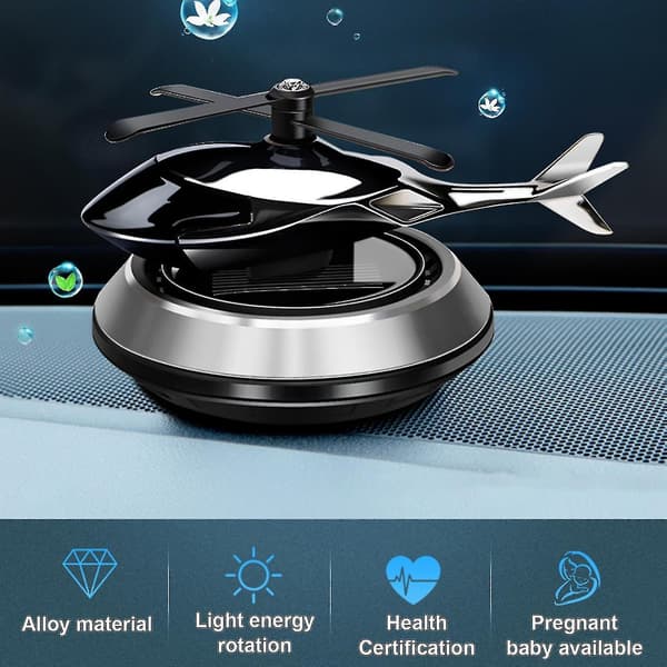 Aromaterapi Diffuser Kjølig Utseende Langvarig Dashbord Dekorasjon Solenergi Helikopter Modell Luksus For Bil