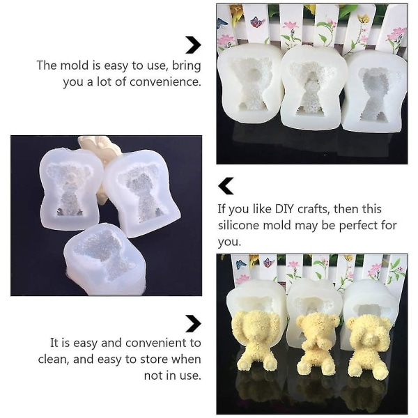 Silikone støbeforme Resin Epoxy Form Epoxy Bjørn Form Til Se Tale