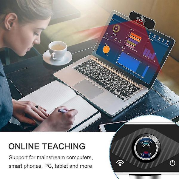 Hd webbkamera 1080p Usb Pc Drivrfri webbkamera för direktsändning