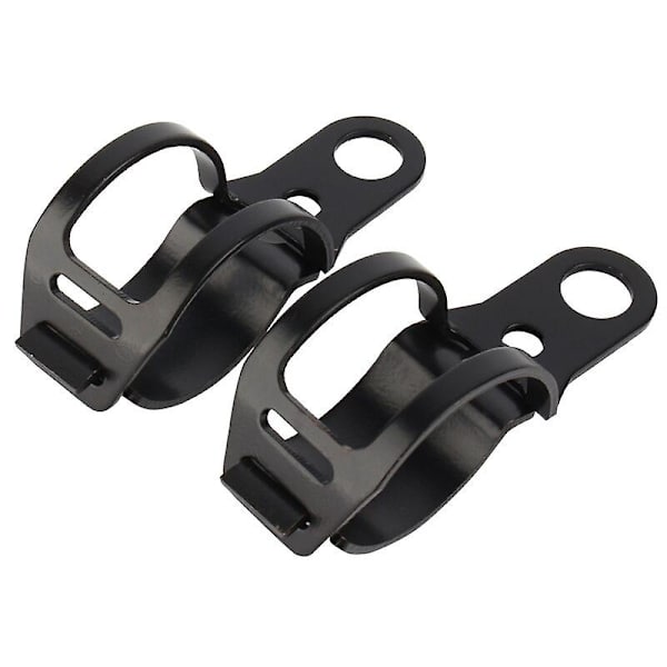 Motorcykel Blinklys Monteringsbeslag 30-43mm Gaffel Relokationsklemmer Sort Hnh
