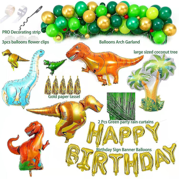 Dinosaur Födelsedagsfest Dekorationer Pojke Stor Dinosaur Födelse