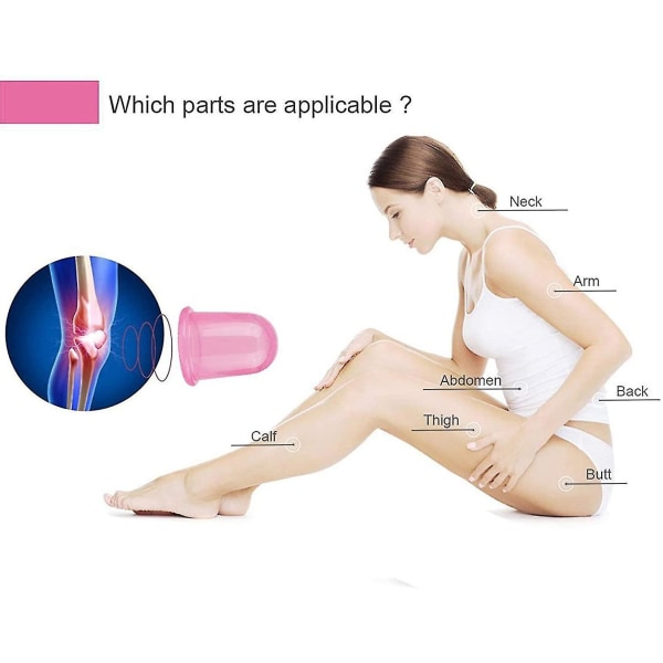 Silikone Cupping Terapi Sæt Og Cellulite Massageapparat, Anti Cellulite Kop Massage Rulle, Vakuum Massage Kop Sæt Krop Kop Sæt Sundheds Skønhedspleje, 3 Stk( blue